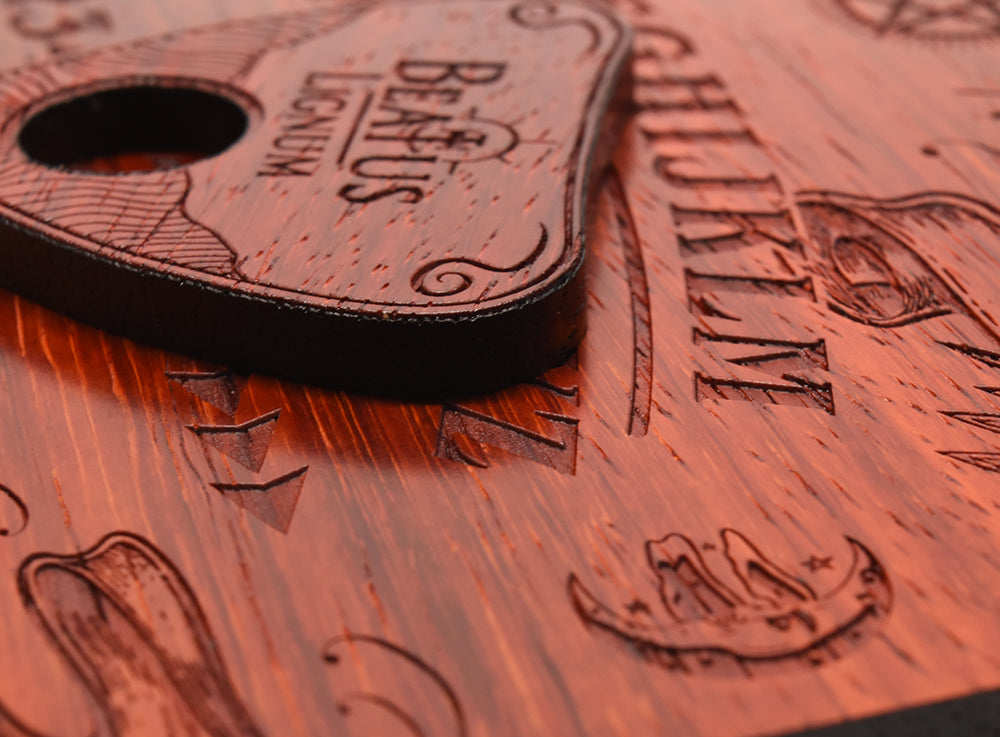 Beatus Lignum Mini Wood Ouija Board Model