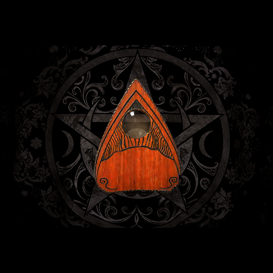 Ouija Board - Beatus Lignum Elegant Wood in PADAUK- Hand Burned