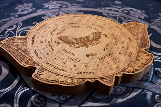 Pendulum dowsing board -  Deluxe Deathmoth